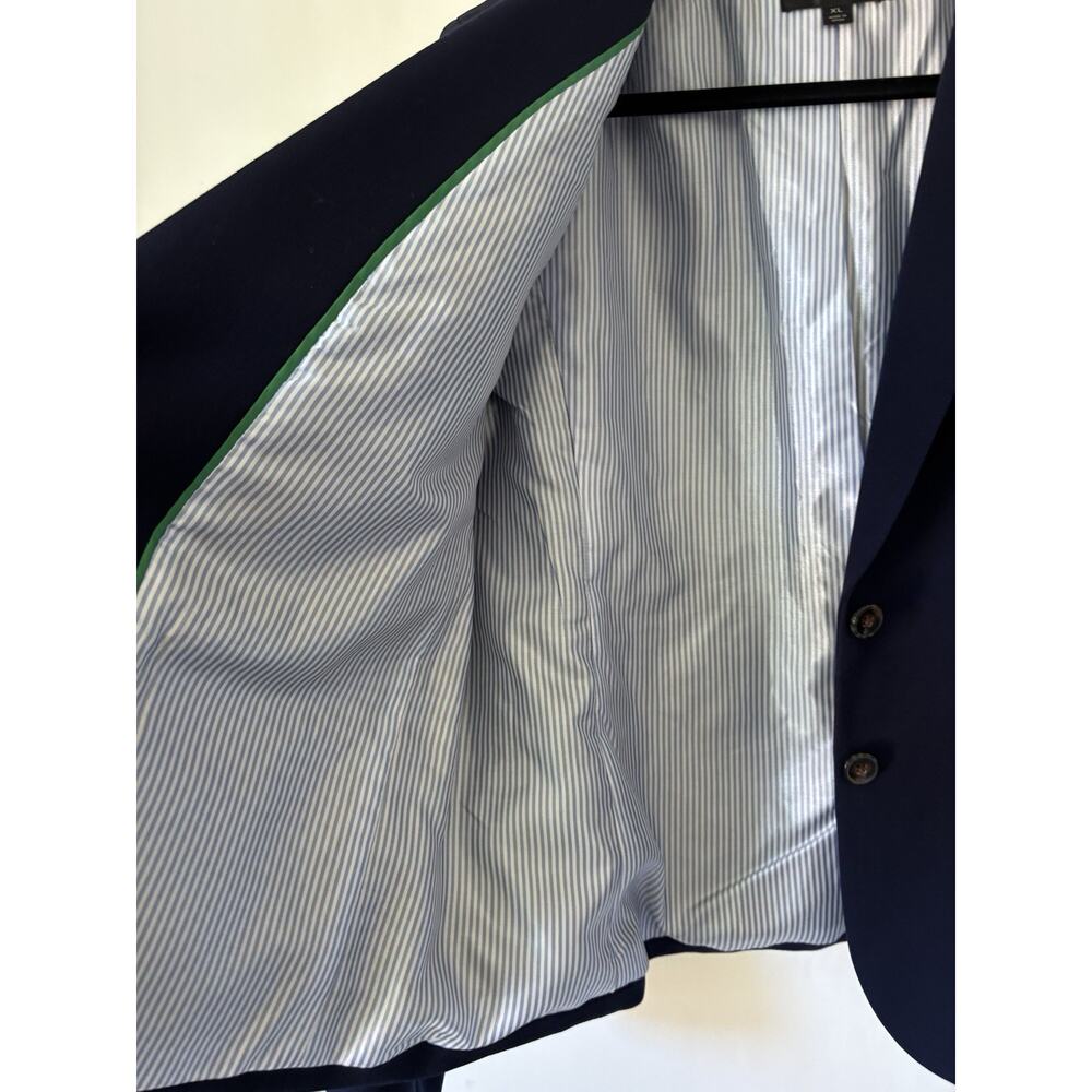 J. Crew Blazer Jacket XL Womens Navy Blue Two Buttons Career - Picture 11 of 14